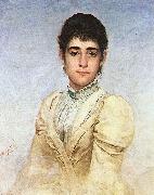 Almeida Junior Portrait of Joana Liberal da Cunha oil painting artist